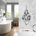 thumbnail image 2 of Yayeee 2 Pack Hand Towels for Bathroom 100% Cotton 16" x 28" Soft Absorbent Kitchen Towel, Black and Gray Plaid Pattern, 2 of 7