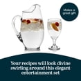 thumbnail image 5 of Libbey Carolina Entertaining Set with 6 Goblet Glasses and Pitcher, 5 of 6
