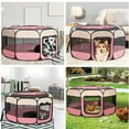 thumbnail image 3 of Portable Pet Playpen, Dog Playpen Foldable Pet Exercise Pen Tents Cat House Playground for Puppy Kitten Indoor Outdoor Travel Camping Use, 3 of 10