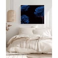 thumbnail image 3 of Blue Rose Wall Art for Living Room,Canvas Picture Wall Decor for Bathroom Bedroom,Vintage Abstract Garden Flower Floral Black Painting Artwork for Office Kitchen Hallway Dining Room Decor 20"x24", 3 of 8