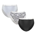thumbnail image 2 of Pantaleta Hanes Cool Comfort para Mujer, Cotton Corte Francés 3 Piezas Multicolor Talla CH, 2 of 4