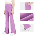 thumbnail image 6 of Aofany Girls Flare Leggings High Waisted Bootcut Yoga Pants Bell Bottoms Tummy Control Workout Dance Athletic Pants 6-15 Years, 6 of 7