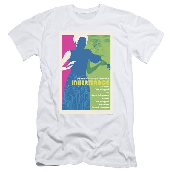 Star Trek Tng Season 7 Episode 10 Adult 30/1 T-Shirt White