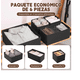 thumbnail image 3 of 6 Pcs Cajas De Almacenamiento Y Organizador De Ropa En Tela Xtellar negro, 3 of 3