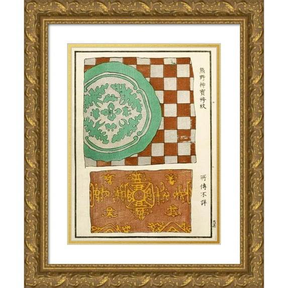 A. F. Stoddard & Company 18x24 Gold Ornate Framed and Double Matted Museum Art Print Titled - Chinese Prints Pl.39 (1871-1894)