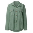 thumbnail image 5 of Vedolay Womens Blazer Jackets Button Open Front Cardigan Soft Cable Blazer Jacket Outwear Green,S, 5 of 5