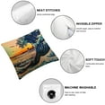 thumbnail image 6 of Chilfamy Pillow Cover Japanese Sakura Traditional Oriental The Great Wave of Kanagawa Throw Pillow Decor for Livingroom Couch Bed Decorative Gift White, 6 of 7