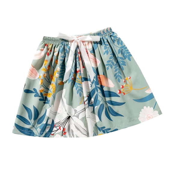 Tnhcen Women's Casual Floral Print Cotton Pajama Shorts Loose Fit Drawstring Elastic Waist Free Size Home Wear Sleepwear Comfortable Breathable Lightweight Sleep Pants for Women