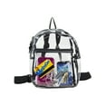 thumbnail image 2 of Eastsport Unisex Clear Mini Backpack, Black, 2 of 6