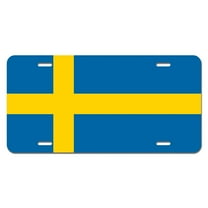 Sweden Flag Novelty License Plate