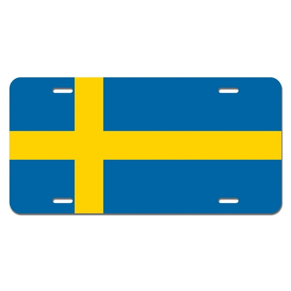 Sweden Flag Novelty License Plate