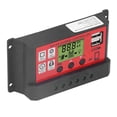 thumbnail image 3 of M Buder Controlador de Carga Solar 30A Regulador Inteligente PWM con Pantalla LCD para Panel Fotovoltaico 12V 24V Adaptación Automática Doble Salida USB Alta Eficiencia Energética, 3 of 9