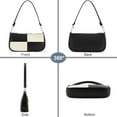 thumbnail image 3 of HLJDBB Shoulder Bag for Women Retro Vegan Leather Classic Tote HandBags Purses with Zipper Closure, 3 of 9