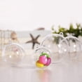 thumbnail image 4 of Bolas navideñas de plástico transparente para bricolaje, bolas decorativas de plástico transparente acrílico para bodas, decoración de fiestas, Navidad (100 mm/3,14'', 10 unidades) JAMW Sencillez, 4 of 5