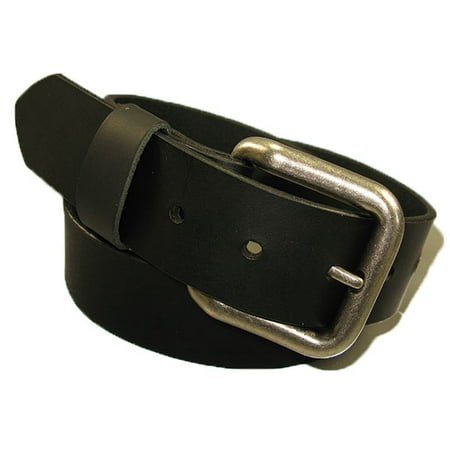 Mens Handmade Genuine Solid Buffalo Leather Belt (1-1/4