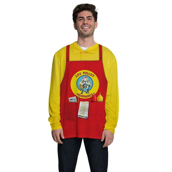 Faux Real Mens Breaking Bad Los Pollos Hermanos Long Sleeve T-Shirt, 2XL