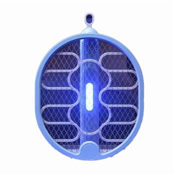 Electric Mosquito Swatter with LED Light Foldable,Dual-Function Mosquito Killing Lamp & Repellent for Camping,Home Use B