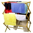 thumbnail image 2 of Ditangy Wooden Clothes Drying Rack for Laundry - Collapsible Folding Bamboo Laundry Drying Rack for Drying Clothes - Heavy Duty Pre Assembled, 2 of 6