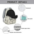 thumbnail image 4 of Nature-Inspired Waterproof Backpack - Artistic Butterfly Illustration, Ergonomic Design with Padded Straps for Spinal Support, Lightweight & Stylish, 4 of 5