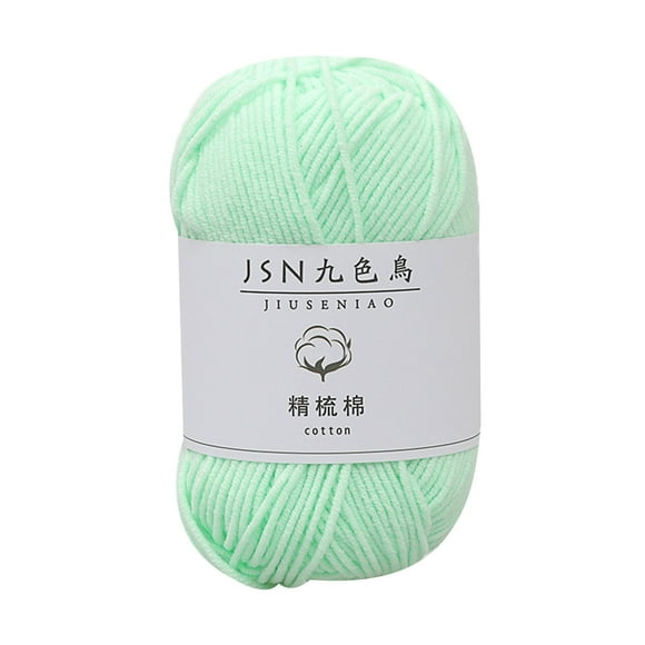 yulier Cotton Yarn, Soft Milk Cotton Yarn for Crocheting and Crafts, Multicolor Hand Knitting Yarn Baby Cotton Wool Yarn Ball for Knitting Winter Sweaters, Scarves, Gloves, Hats