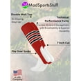 thumbnail image 2 of Baseball Stirrups Pattern D (Scarlet/Black/White, Large), 2 of 2