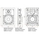 thumbnail image 1 of Micca M-6S Altavoz de pared de 2 vías de 6.5 pulgadas con tweeter de c, 1 of 2