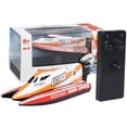 thumbnail image 1 of pitrice Remote Controlled Boat Kids Outdoor Mini RC Boat 2.4G RC Speed Racing Boat Summer Water Toys Children Gift Orange, 1 of 1