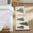 thumbnail image 3 of Yayeee Runner Rug for Bedroom 2'x6' Machine Washable Hallway Non Slip Mat, Beige Christmas Trees, 3 of 8