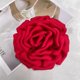 thumbnail image 3 of Delicado broche de seda de satén con flores extragrandes y grandes broches de solapa de tela, flores de gran tamaño para mujeres, bodas, fiestas, banquetes, vestidos, accesorios, joyas, regalos, 3 of 4
