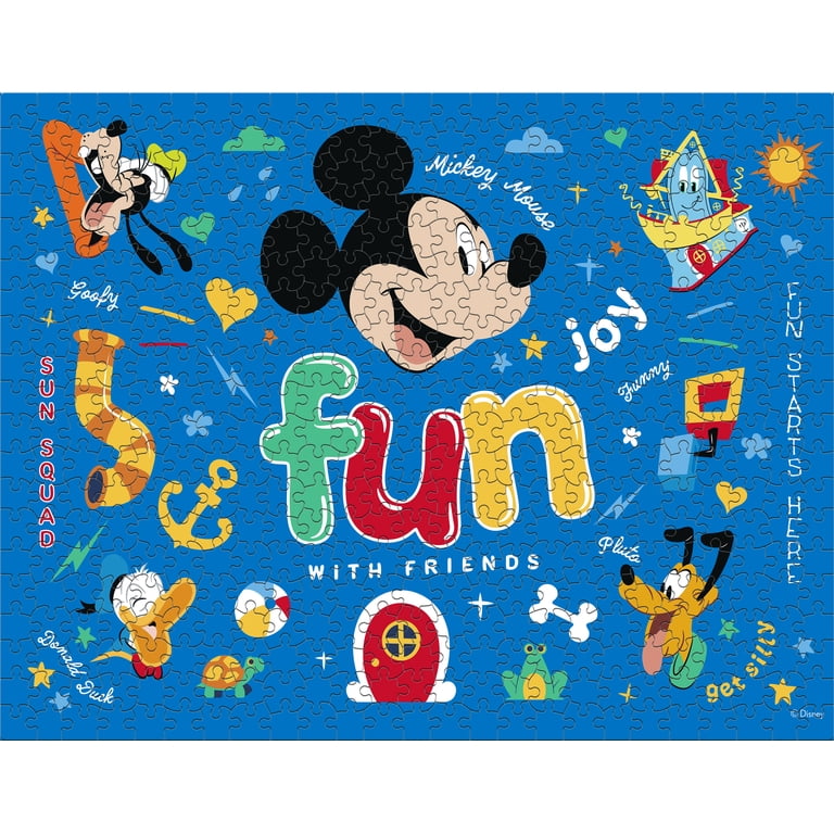 ミッキーファミリー4ピースセット Ceaco Disney Classic Kids 4-in-1 Multipack Interlocking Jigsaw