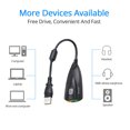thumbnail image 4 of MasteelfCA USB 7.1 External Cable With Sound High Sound Quality Sound Card(Black), 4 of 7