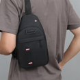 thumbnail image 6 of Deeceymbur Men Chest Bag Large Capacity Waterproof Crossbody Shoulder Messenger Sling Bag for Travel Hiking Daily Casual Use, 6 of 8