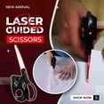 thumbnail image 4 of EXLEAF 2026 New Sharp Precision Lasers Guided Scissors, Multifunctional Kitchen and Sewing and Crafts Scissors with Straight Line Calibration for Diy Crafts, 1Pcs Laser Cutting Tool No Battery, 4 of 7