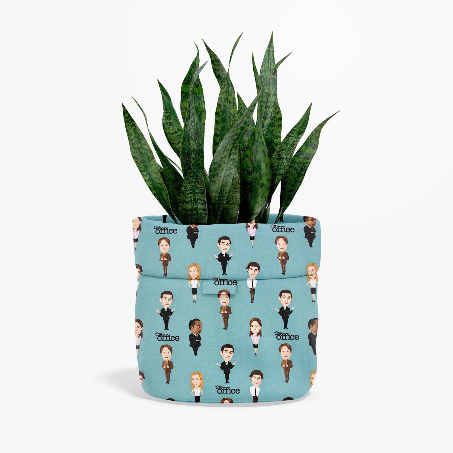 Fabric Creations Blue with The Office Characters Cotton Fabric by the Metre