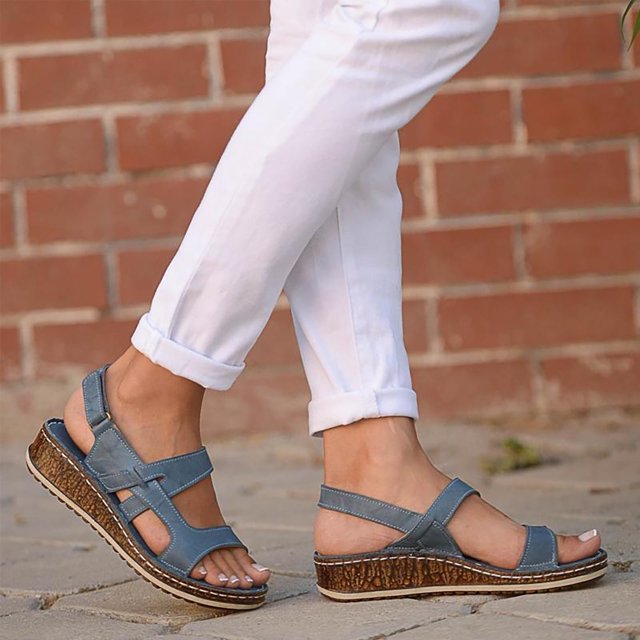 Sandalias informales de manga informal con boca de pez de estilo nuevo de verano para mujer Wmkox8yii shjk1525