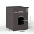 thumbnail image 2 of Wooden Indoor Pet Crate Cat Litter Box Enclosure with Drawer Side Table, 2 of 7