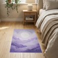 thumbnail image 3 of ODIKA 2'x3' Washable Doormat Non-Slip, Low Pile Purple Abstract Dreamy Gradient Swirl Circle Contemporary Round for Entryway, Kitchen, Laundry Room, 3 of 7