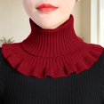 thumbnail image 4 of MEICHEN Knitted Neck Warmer for Women Solid Color Detachable High Collar Scarves Fall Fashion Shawl Wraps, 4 of 5