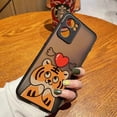 thumbnail image 3 of Funda de teléfono mate para OPPO RENO 8 8T 7Z 7 6Z 6 5 4 3 PRO PLUS 4G 5G Edge Funda rígida Funda Coque Capa Shell lindo pequeño tigre, 3 of 5