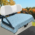 thumbnail image 2 of Yuyamidu Blue Leopard Print Golf Cart Seat Covers Fashion Golf Cart Seat Towel Blanket for 2-Person Seats Club Car Comfortable Flannel Golf Cart Accessories, 2 of 8