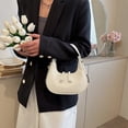 thumbnail image 3 of Jumpingount Bolso de hombro pequeño, compacto y espacioso, negro, para mujeres y niñas, imprescindible para lo esencial diario, duradero Bolsas de mensajero y de hombro blanco, 3 of 6