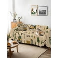 thumbnail image 3 of Cartoon Tractor Couch Cover for 2 Cushion Sofa, Cute Digger Shovel Truck Car Khaki Washable Loveseat Sofa Covers Slipcover for Sectional Sofas L-Shaped, Couch Throw Cover 71"x118", 3 of 9