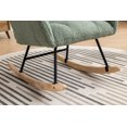 thumbnail image 5 of Rocking Chair, Nursery Rocking Chair, Teddy Upholstered Glider Rocker with High Backrests and Armrests, Modern Accent Chair for Living room, Bedroom, Balcony, Green., 5 of 8