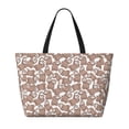 thumbnail image 2 of Gaeub brown sloth family Print Beach Bag,Large Tote Bag,Waterproof Sandproof Women Tote Bag,Pool Bag with Zipper for Gym Grocery Travel, 2 of 7