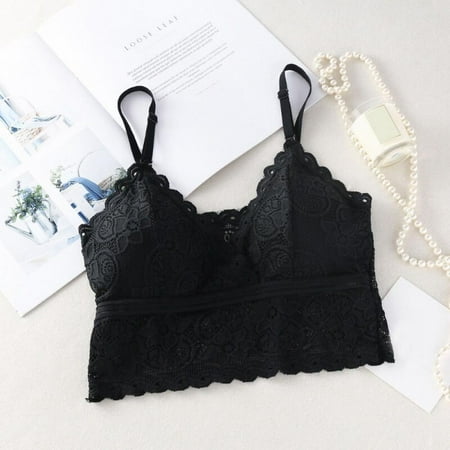 

Promotion Clearance Lace Short Beauty Back Strap Fashion Bottoming Vest Embroidery Floral Solid Color Camisole