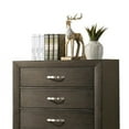 thumbnail image 2 of Benjara BM215358 5 Drawer Chest with Curved Metal Handles & Side Panel Support, Brown, 2 of 2