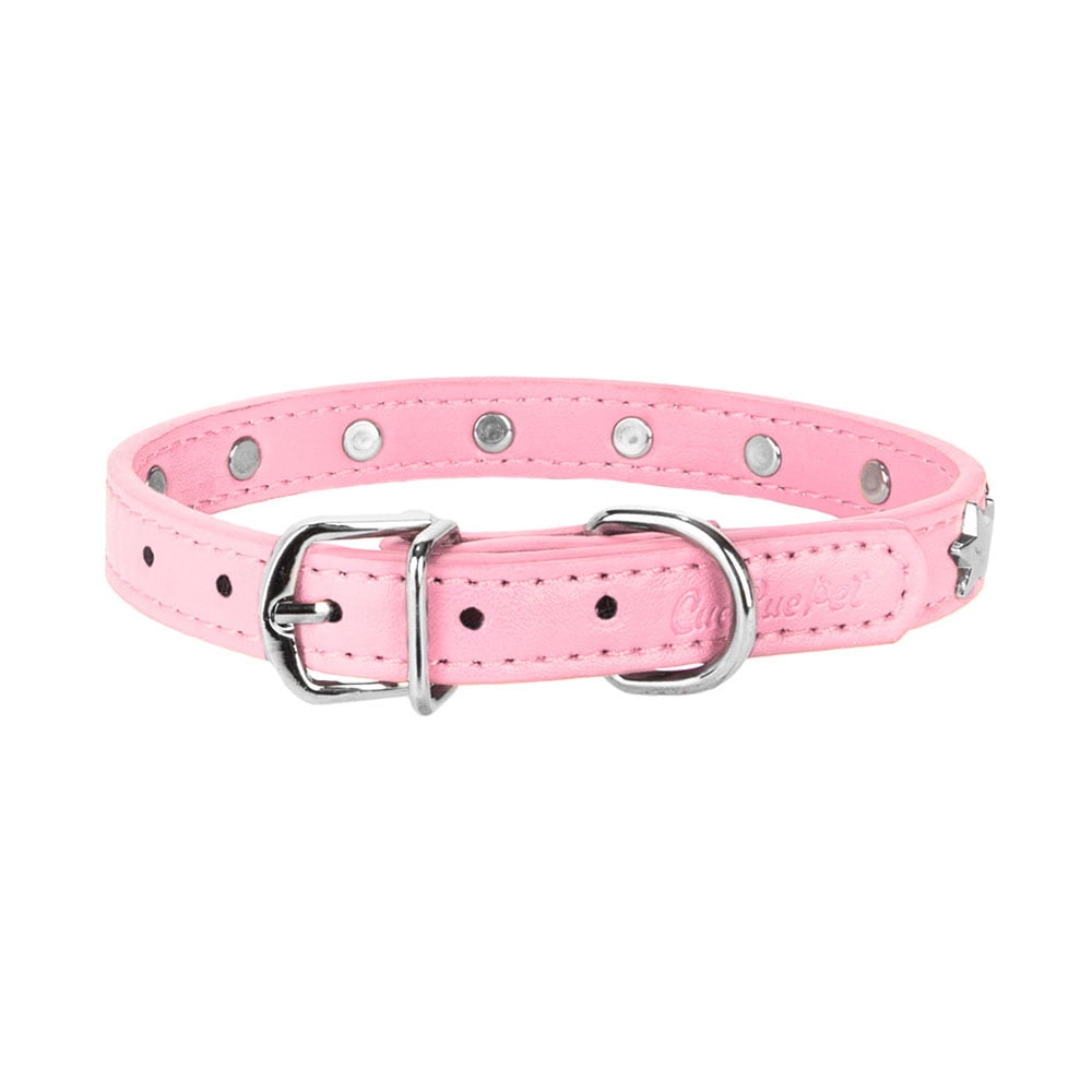 CUECUEPET Adjustable Dog Collar with Embellished Star Bling Charms [Multiple Sizes]