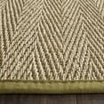 thumbnail image 4 of SAFAVIEH Natural Fiber Maisy Solid Runner Rug, Natural/Olive, 2'6" x 14', 4 of 11