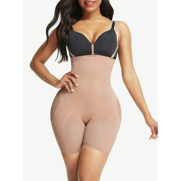 Reta High Waisted Shapewear With Bra Clips Tight Fit Shapewear