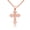 Rose, variant on Solid 10K/14K Gold Orthodox Cross Necklace (14K Two-tone Yellow Gold, Pendant)